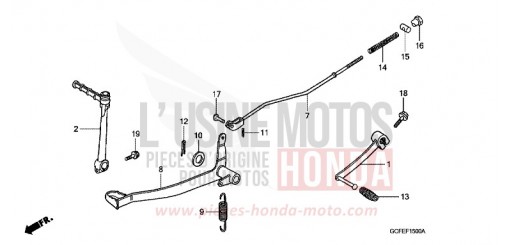 PEDALE CRF70F6 de 2006